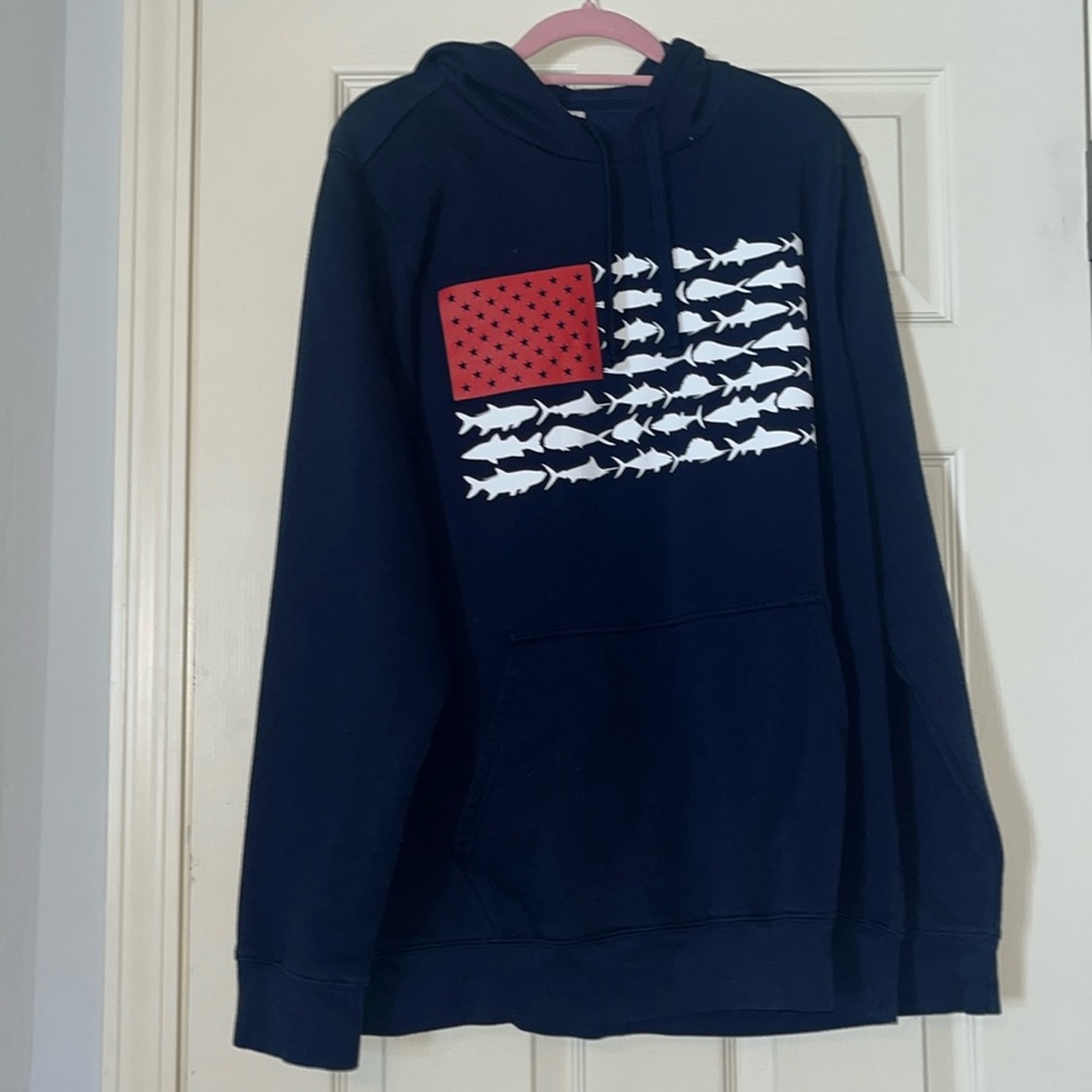 Navy blue 
Columbia hoodie 
Size medium
Wore once